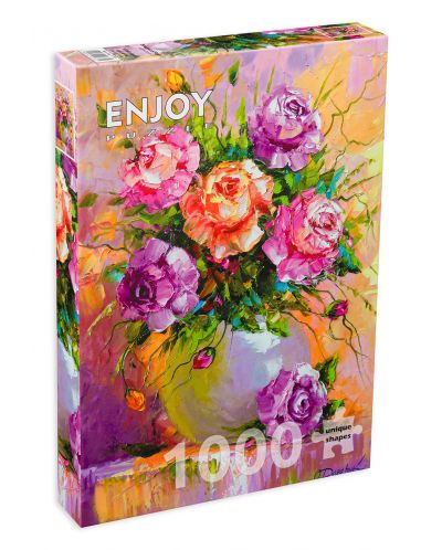 Пъзел Enjoy от 1000 части - Букет от рози - 1